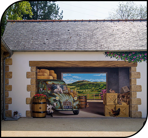 trompe-l'œil&nbsp; rue notre dame ville de morlaix