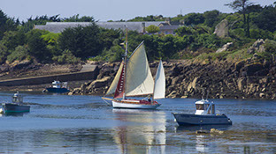 vieux gréement à Bréhat