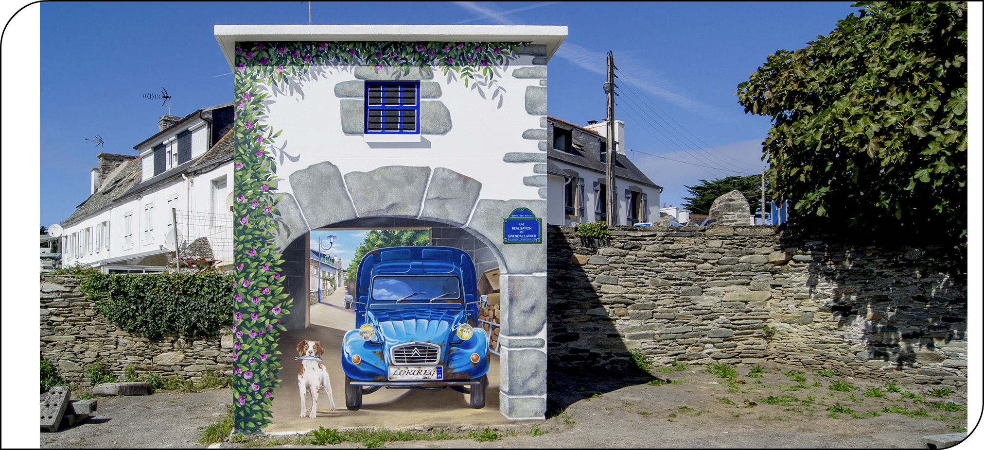 trompe-l'œil&nbsp; rue notre dame ville de morlaix