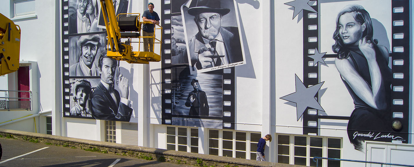 trompe-l'œil&nbsp; rue notre dame ville de morlaix