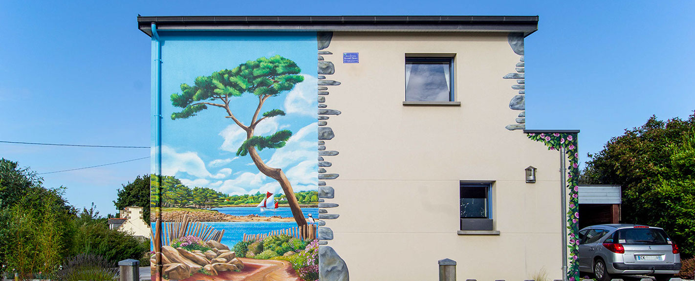 trompe-l'œil fresques murales street art graffiti decoration peinte