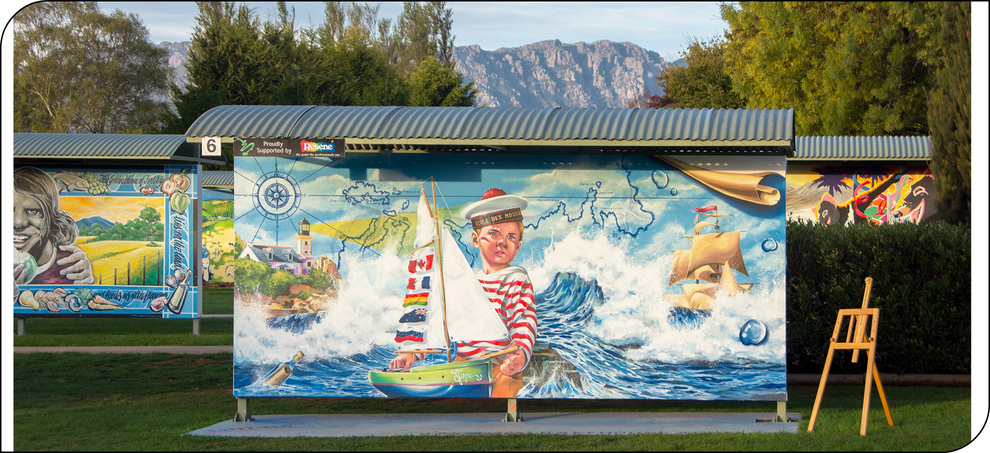trompe-l'œil&nbsp; rue notre dame ville de morlaix