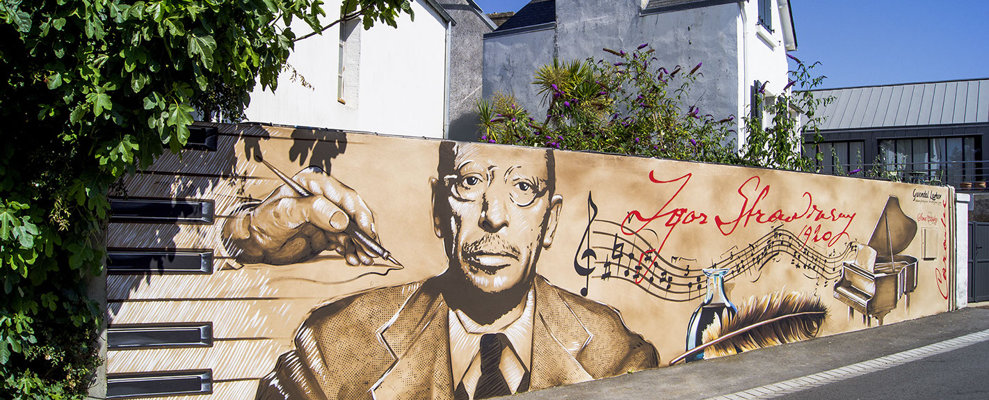 trompe-l'œil&nbsp; rue notre dame ville de morlaix