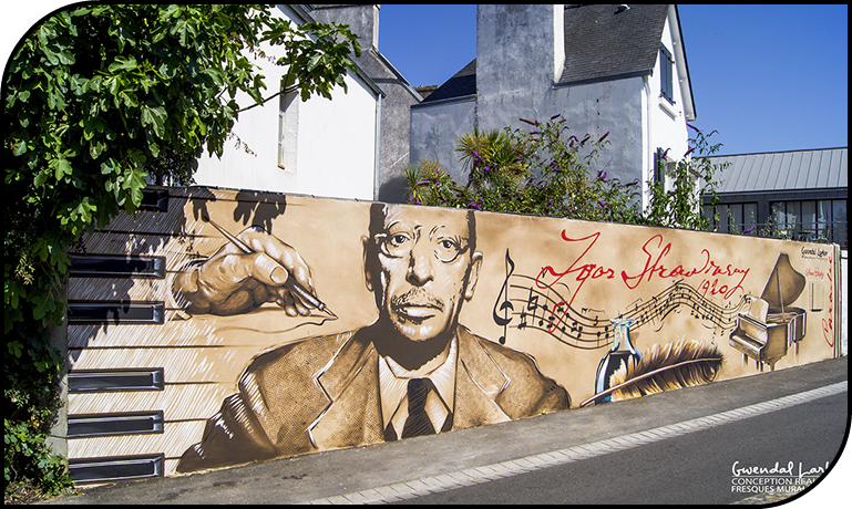 trompe-l'œil&nbsp; rue notre dame ville de morlaix