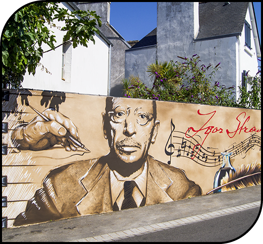 trompe-l'œil&nbsp; rue notre dame ville de morlaix