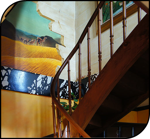 trompe-l'œil&nbsp; rue notre dame ville de morlaix