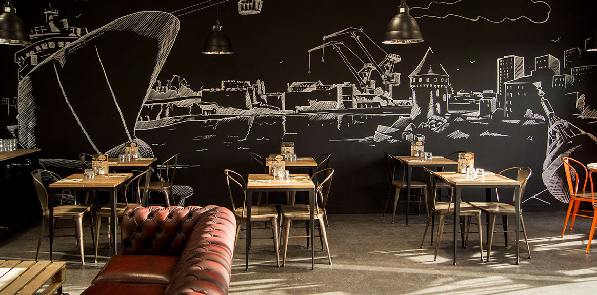 trompe-l'œil&nbsp; rue notre dame ville de morlaix