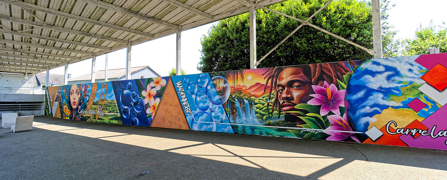 trompe-l'œil&nbsp; rue notre dame ville de morlaix