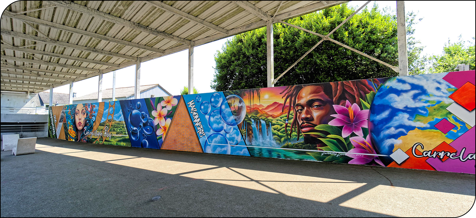 trompe-l'œil&nbsp; rue notre dame ville de morlaix