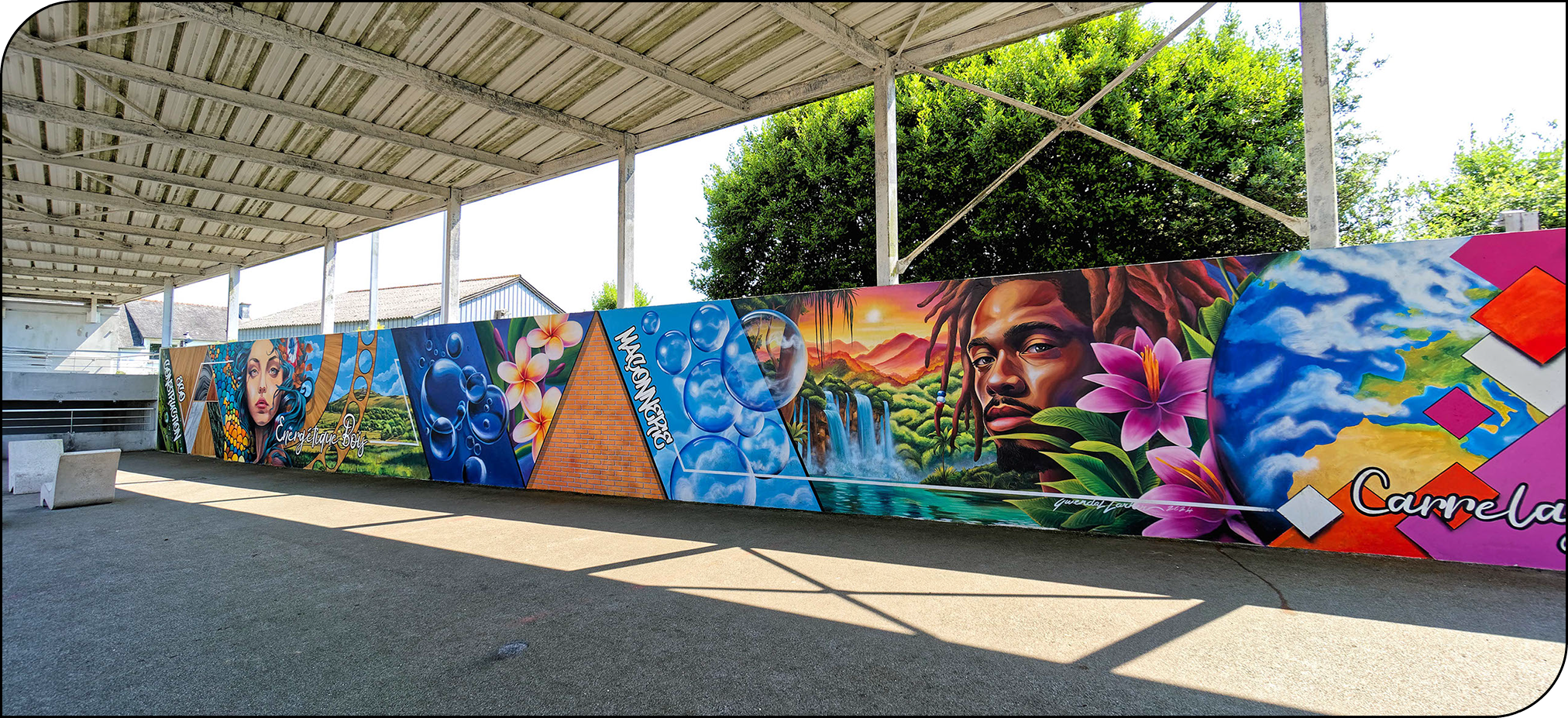 trompe-l'œil&nbsp; rue notre dame ville de morlaix