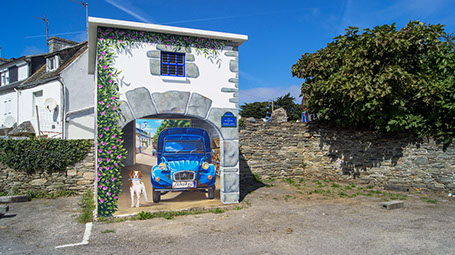 Fresque-murale-trompe-l-oeil-peinture-monumentale-artiste-peintre-muraliste-bretagne-finistere-morbihan-cotes-d-armor Gwendal LARHER Morlaix